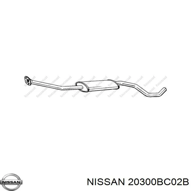 Глушитель, центральная часть на Nissan Micra K12