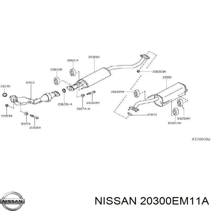  20300EM11A Nissan