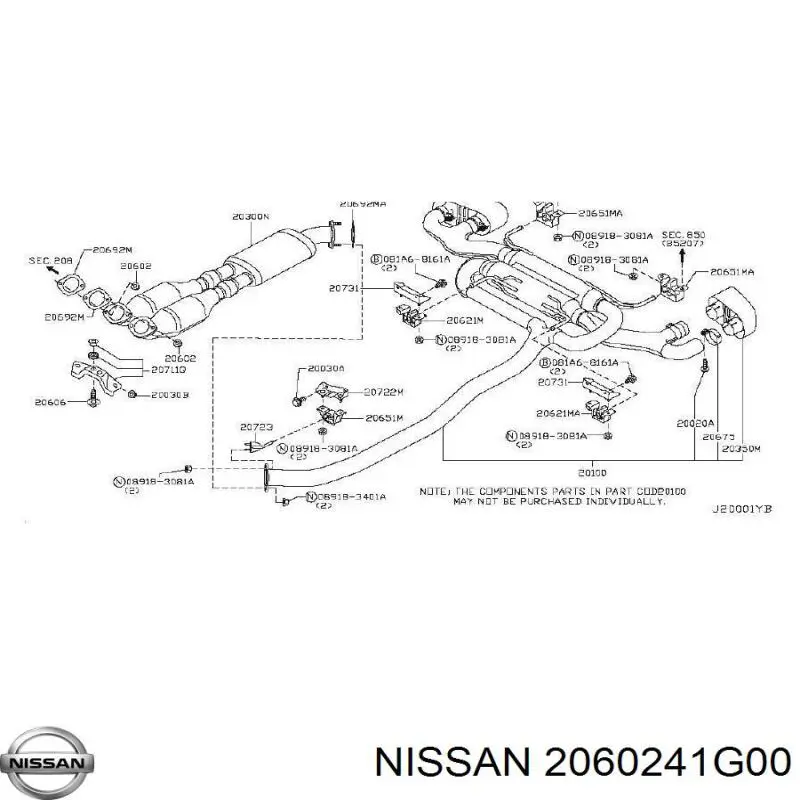  Nissan/Infiniti 2060241G00 цена, от 1.76 USD