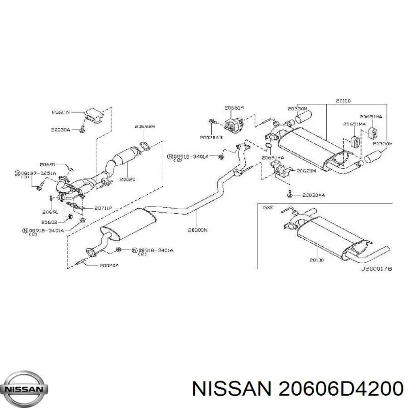 20606D4200 Nissan 