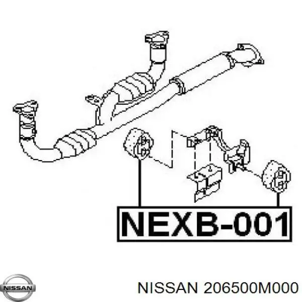 Купить 206500M000 Nissan/Infiniti Подвесные подушки глушителя