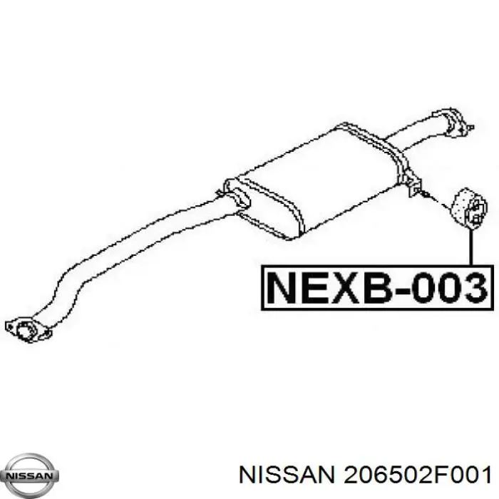 Купить 206502F001 Nissan/Infiniti Подвесные подушки глушителя