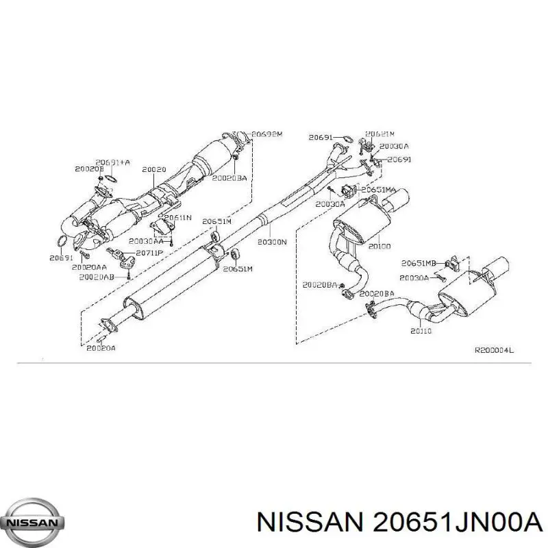  Nissan/Infiniti 20651JN00A цена, от 19.28 USD