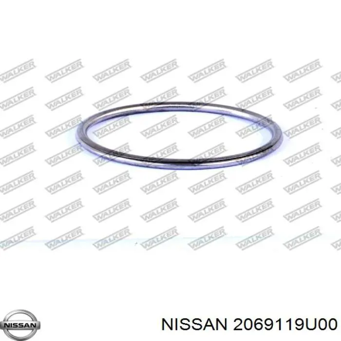 Junta, tubo de escape 2069119U00 Nissan