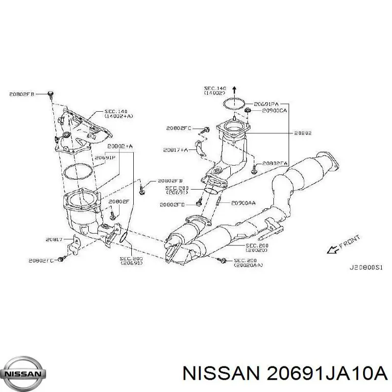  20691JA10A Nissan