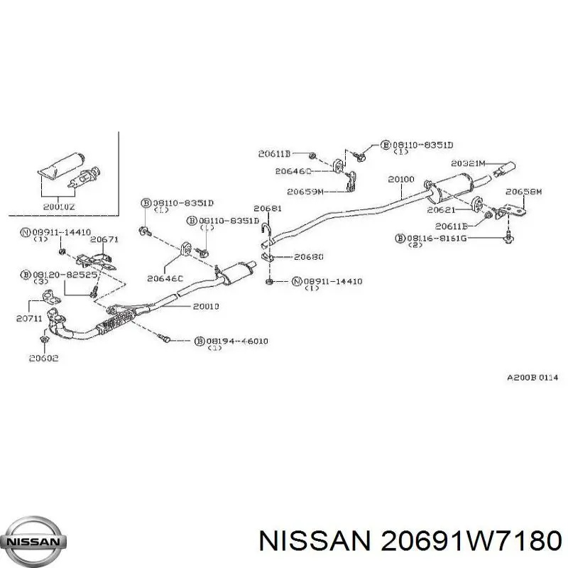 20691W7180 Nissan 