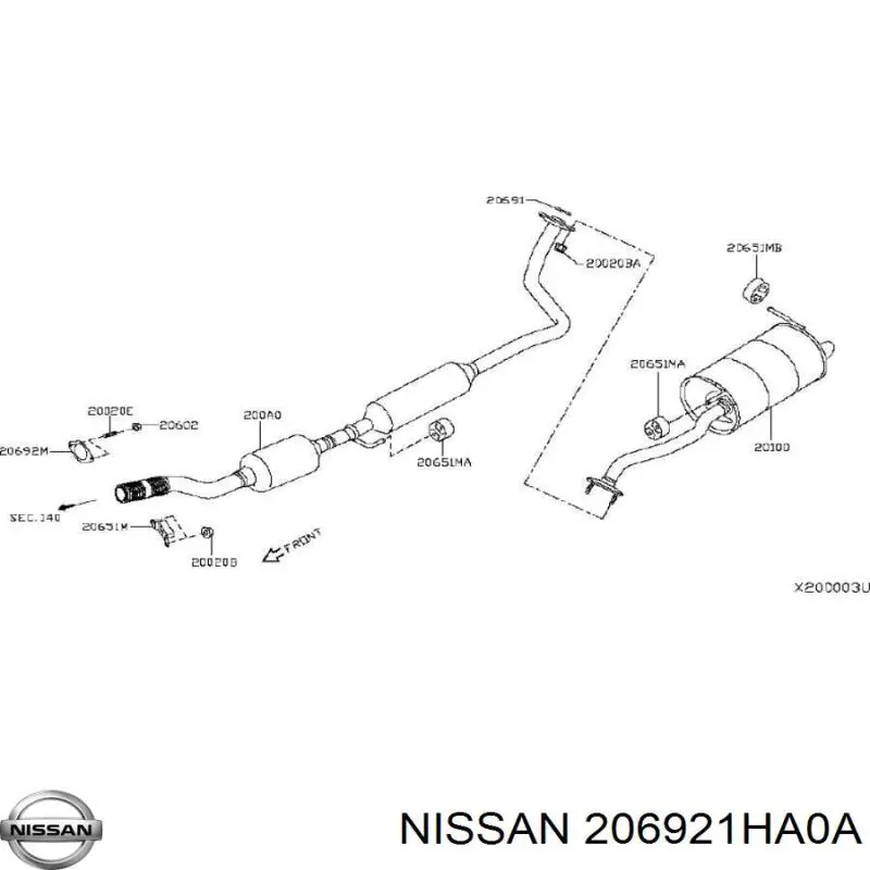  206921HA0A Nissan