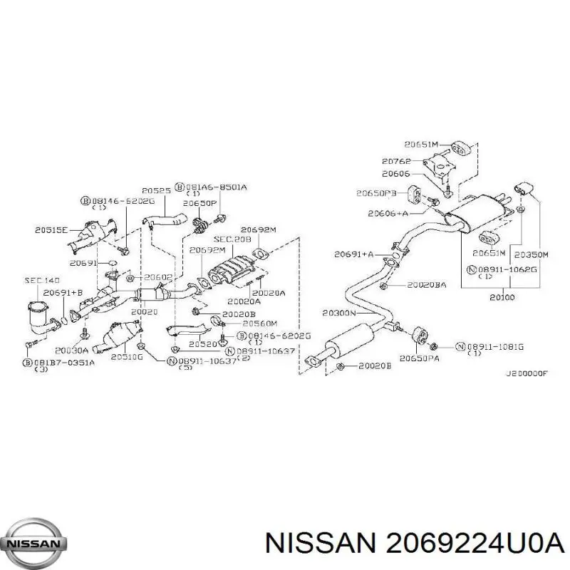  2069224U0A Nissan