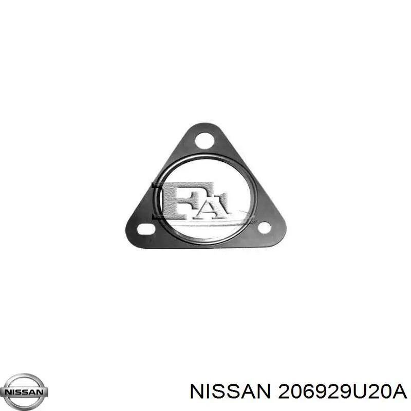 206929U20A Nissan vedante de tubo de admissão do silenciador