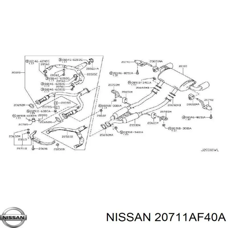 20711AF40A Nissan 