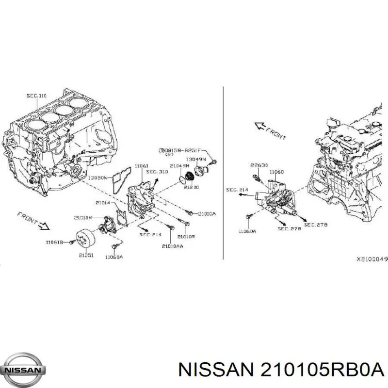  210105RB0A Nissan