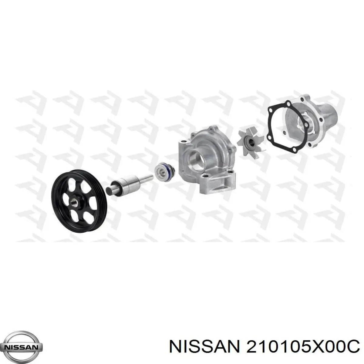 Помпа охлаждения Nissan/Infiniti 210105X00C цена, от 29.42 USD