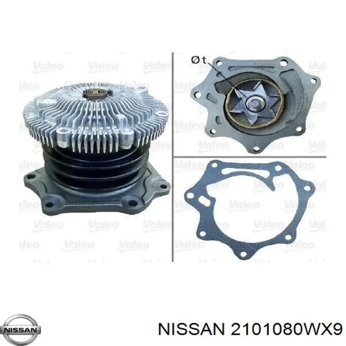 Помпа 2101080WX9 Nissan