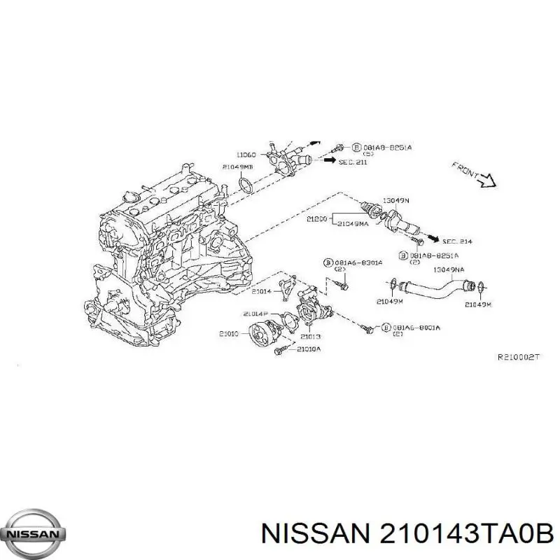  210143TA0B Nissan