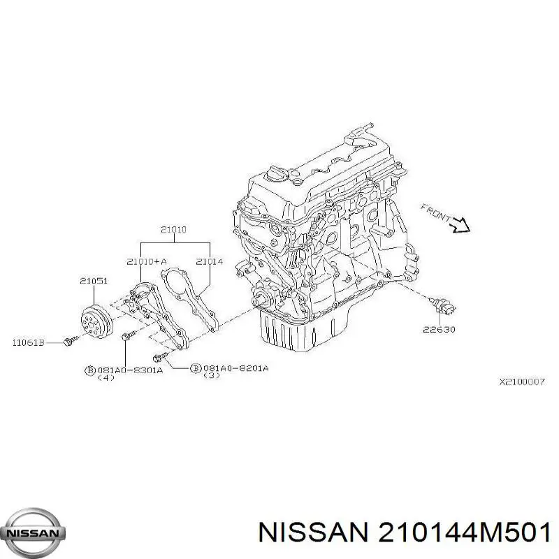 210144M501 Nissan 