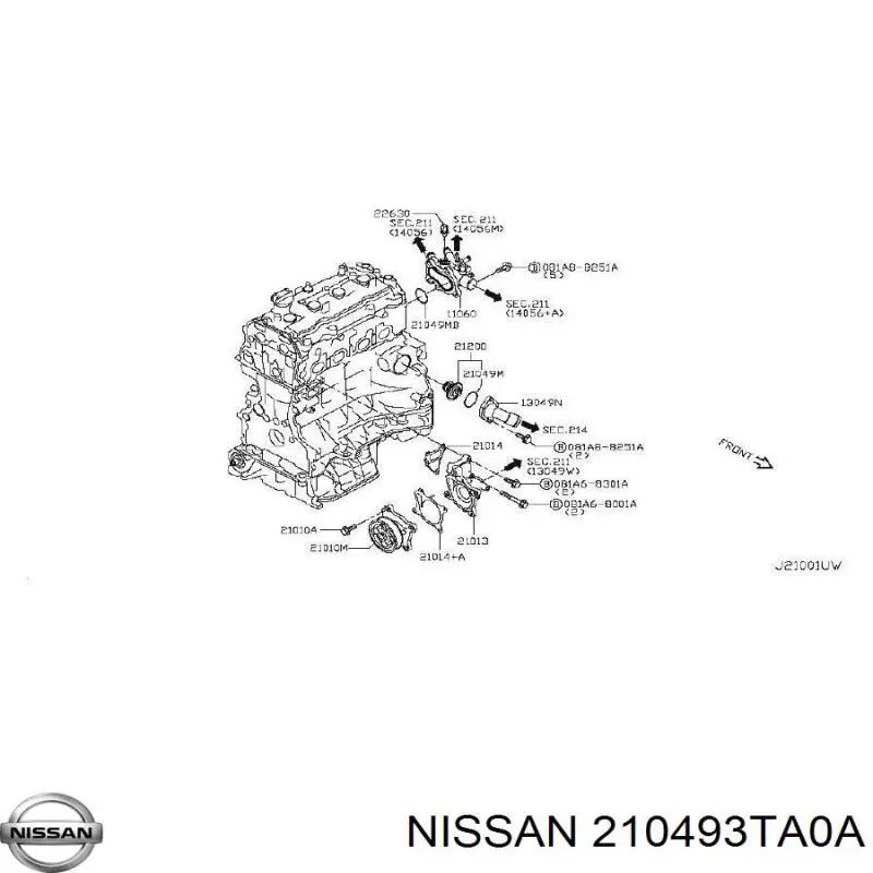  210493TA0A Nissan