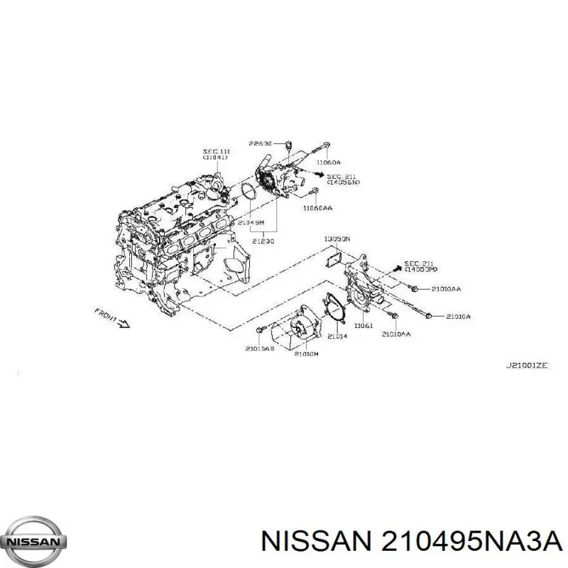 210495NA3A Nissan 