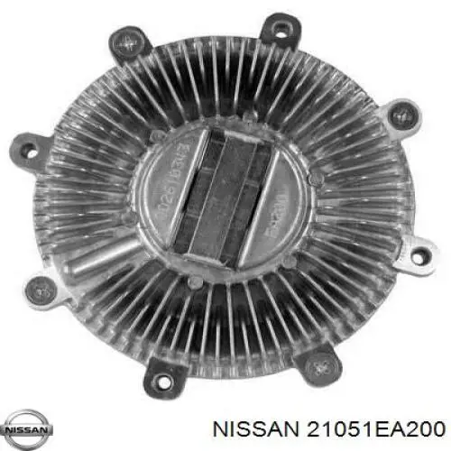 Polia de acoplamento viscoso (da roda de aletas) do sistema de esfriamento para Nissan Pathfinder (R51M)