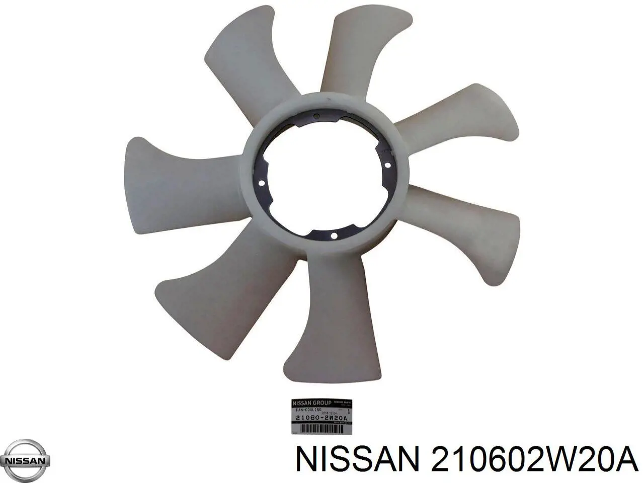 210602W201 Nissan вентилятор (крыльчатка радиатора охлаждения)
