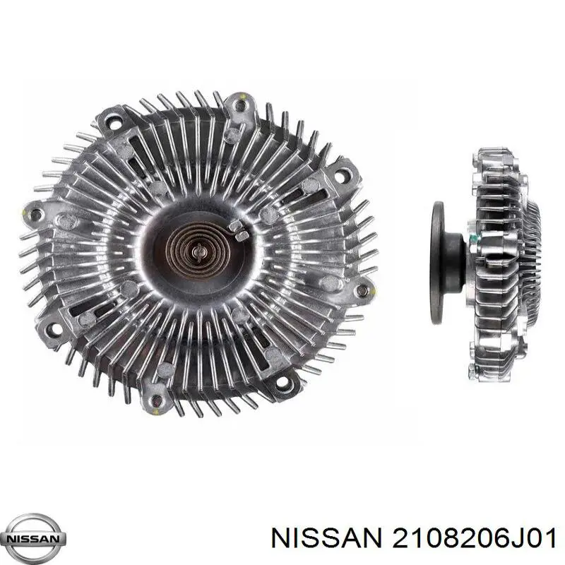 2108206J01 Nissan вискомуфта (вязкостная муфта вентилятора охлаждения)
