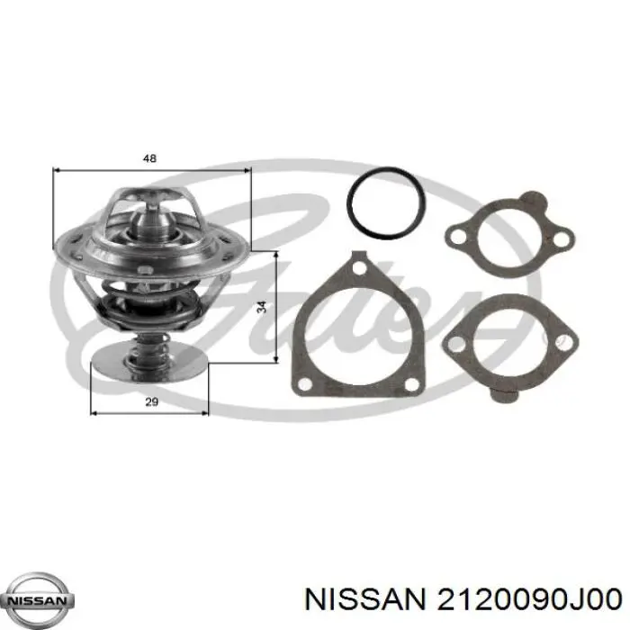 2120090J00 Nissan термостат
