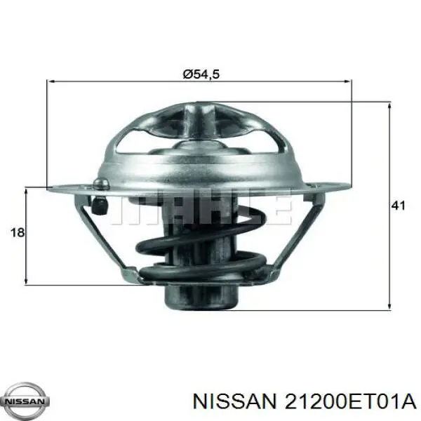 Термостат в корпусе Nissan/Infiniti 21200ET01A цена, от 12.71 USD