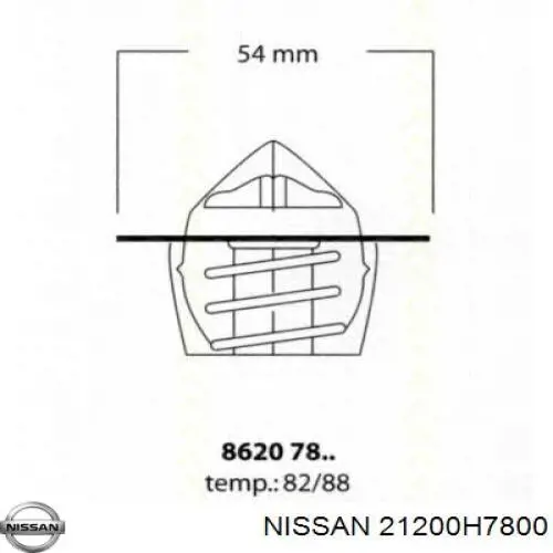 Термостат 21200H7800 Nissan/Infiniti
