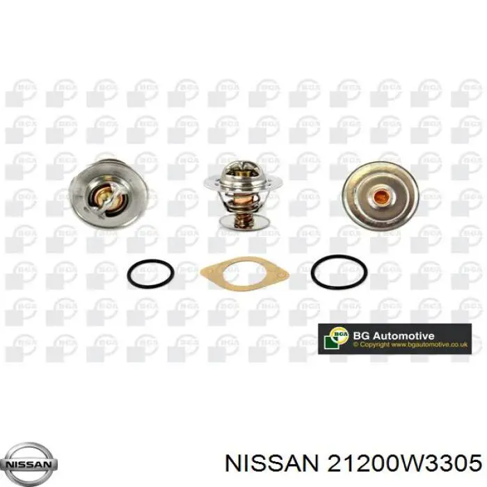 Термостат в корпусе Nissan/Infiniti 21200W3305 цена, от 9.88 USD