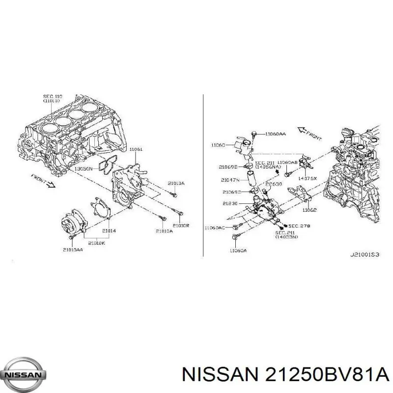 Купить 21250BV81A Nissan/Infiniti Автомобильный термостат