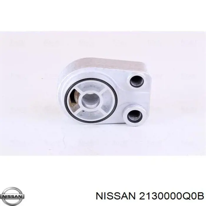 2130000Q0B Nissan радиатор масляный (холодильник, под фильтром)