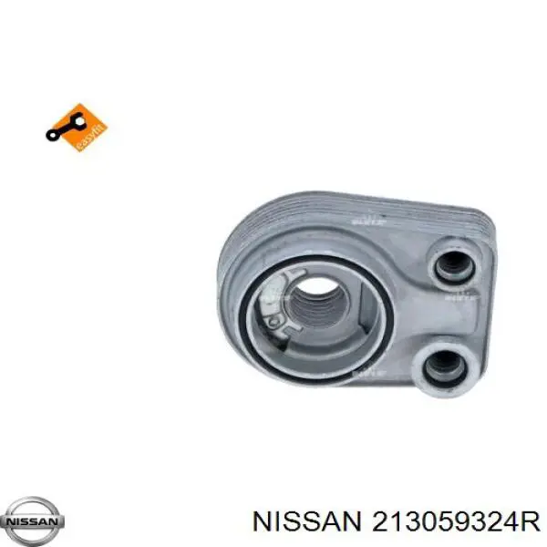 213059324R Nissan радиатор масляный (холодильник, под фильтром)