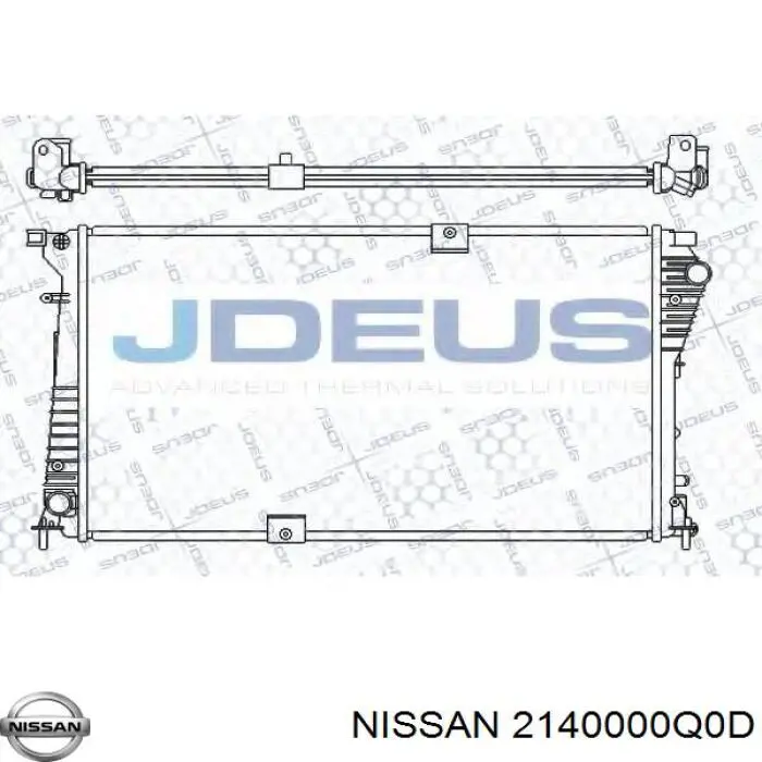 Радиатор охлаждения двигателя Nissan/Infiniti 2140000Q0D цена, от 153.04 USD
