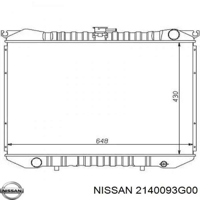 2140093G00 Nissan радиатор