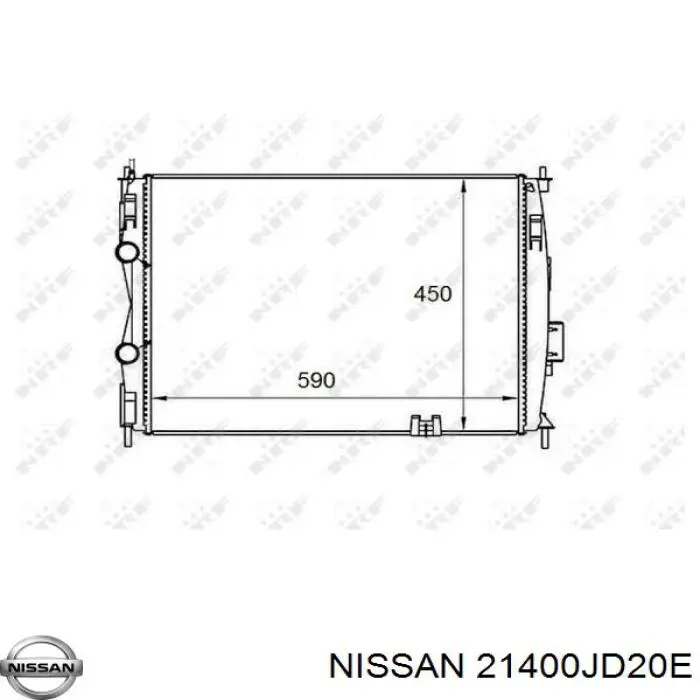 Радиатор 21400JD20E Nissan