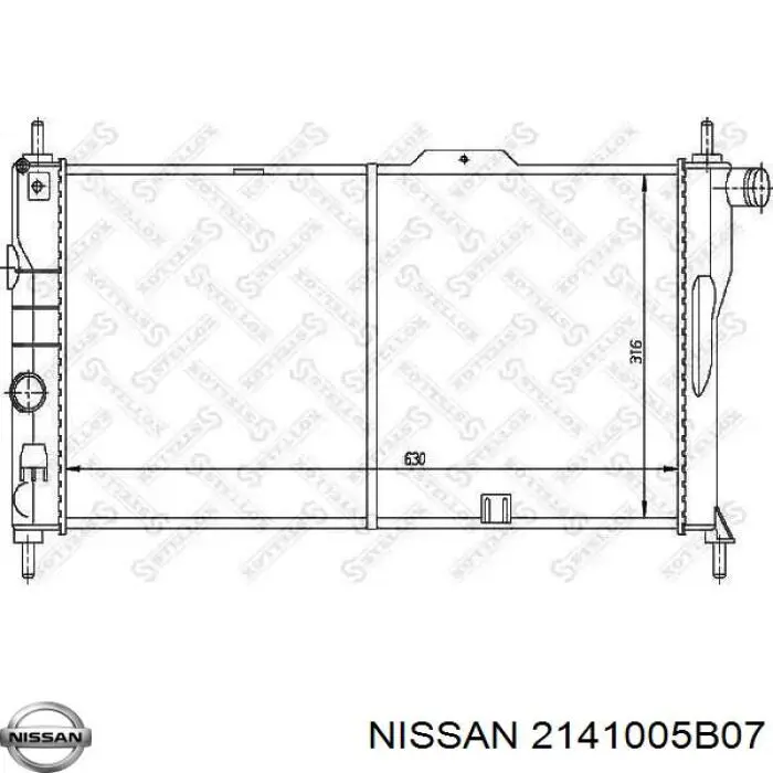 Радиатор охлаждения двигателя на Nissan Micra  K10