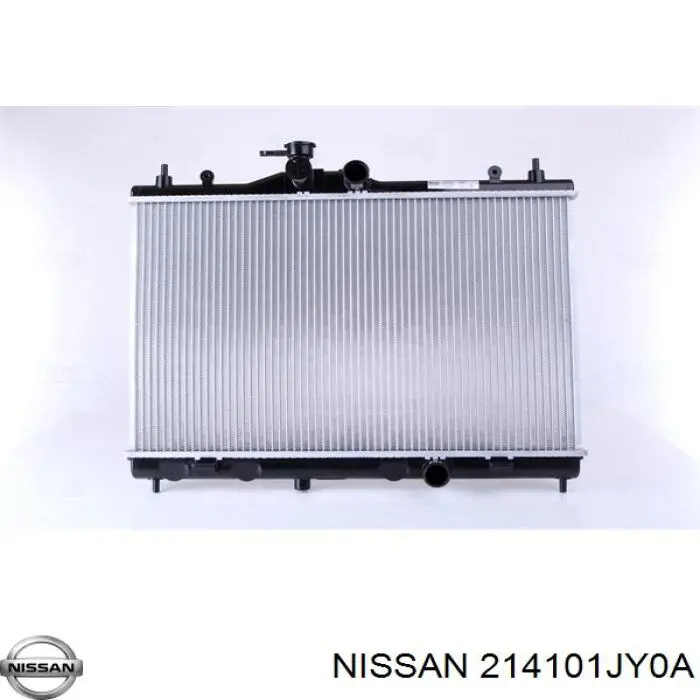Радиатор охлаждения двигателя на Nissan Tiida  ASIA 