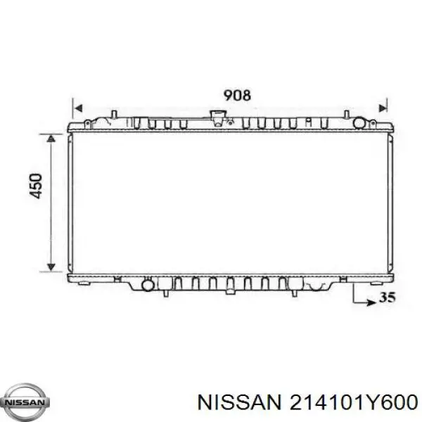 214101Y600 Nissan/Infiniti Радиатор основной