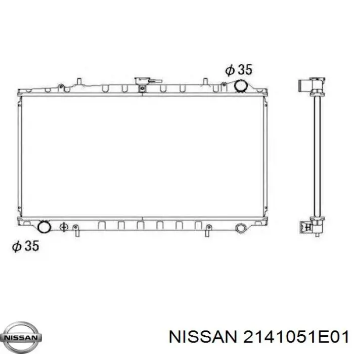 2141032R00 Nissan/Infiniti Радиатор основной