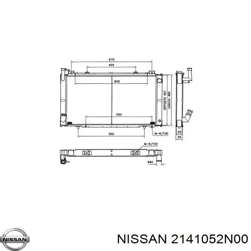 Радиатор охлаждения двигателя Nissan/Infiniti 2141052N00 цена, от 157.34 USD