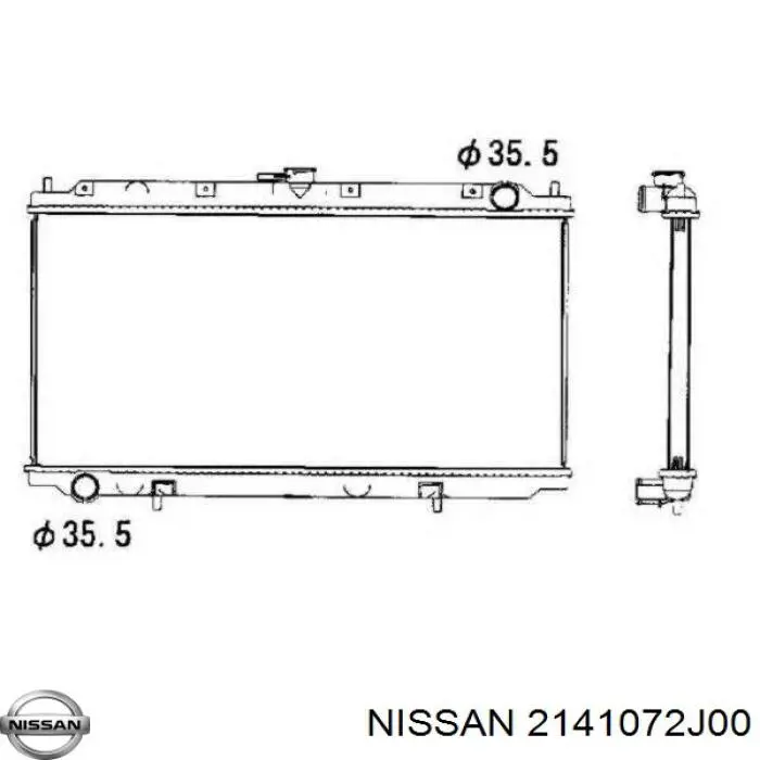Радиатор охлаждения двигателя Nissan/Infiniti 2141072J00 цена, от 64.97 USD