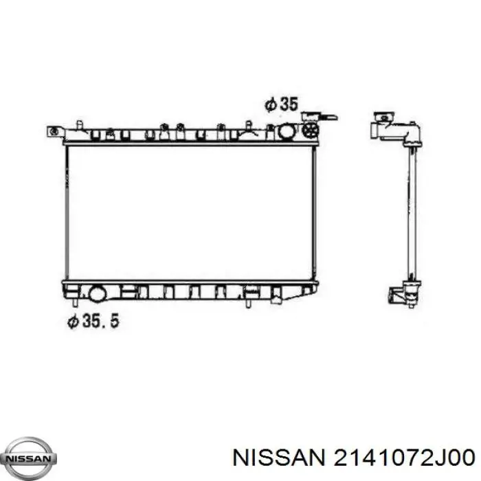 Купить 2141072J00 Nissan/Infiniti Радиатор водяной