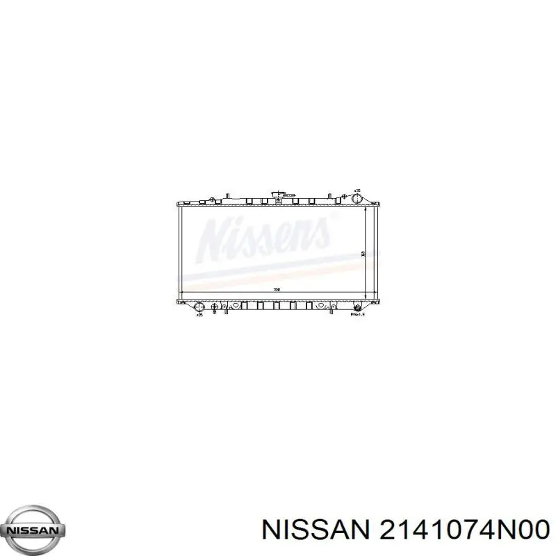 Радиатор 2141074N00 Nissan