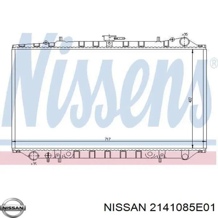 Радиатор 2141085E01 Nissan