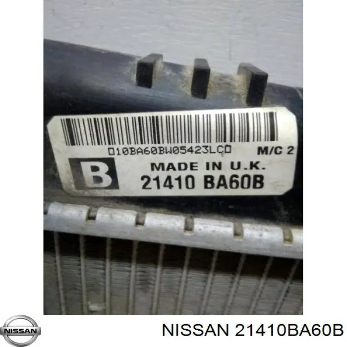 21410BA60B Nissan radiador de esfriamento de motor