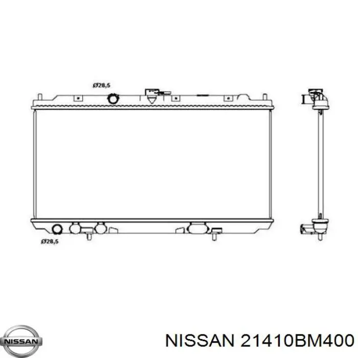 21410BM400 Nissan радиатор