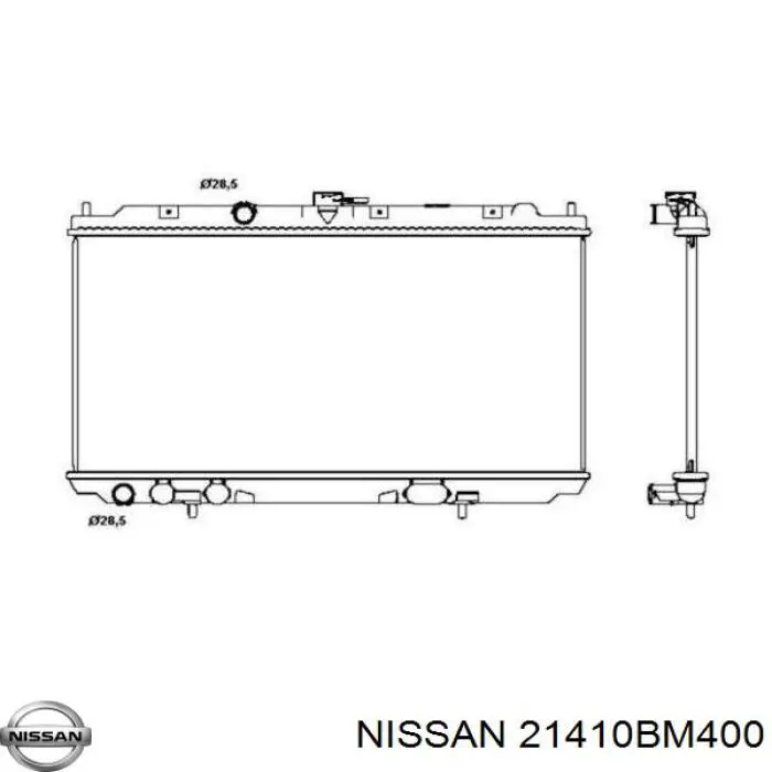 Радиатор охлаждения двигателя Nissan/Infiniti 21410BM400 цена, от 84.48 USD