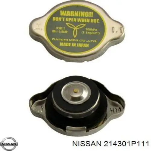 Tapa de radiador 214301P111 Nissan