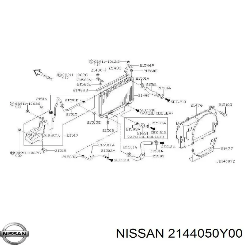 2144050Y00 Nissan 