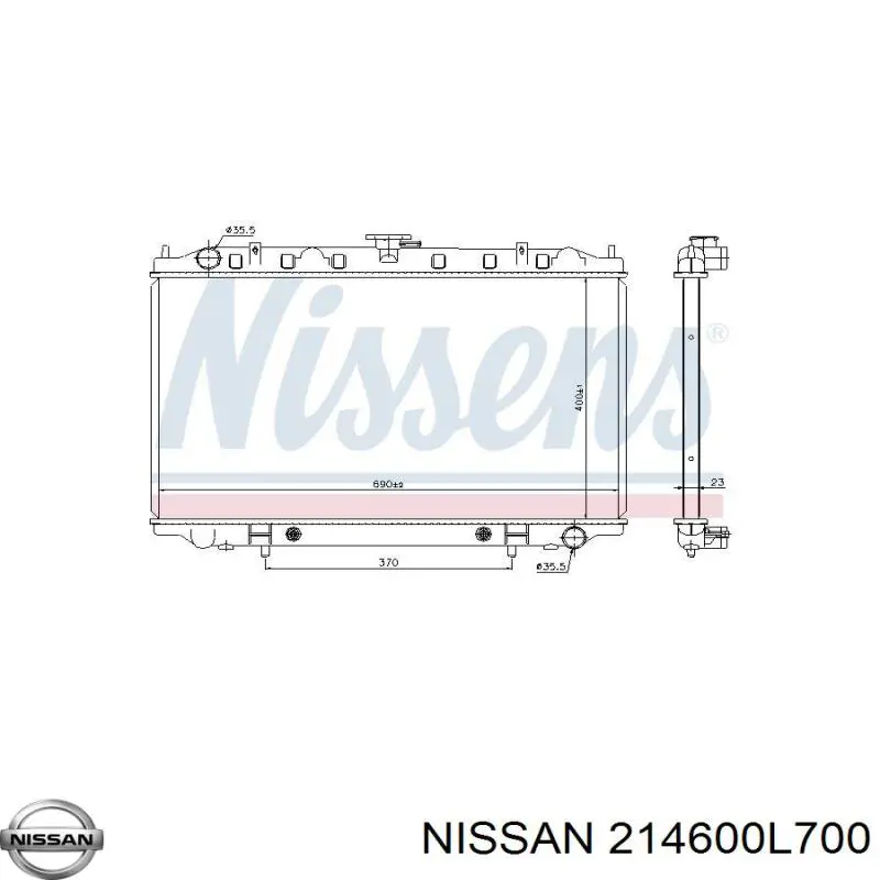 214600L715 Nissan/Infiniti Радиатор основной