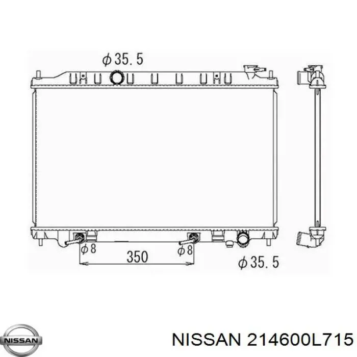 Купить 2146035U00 Nissan/Infiniti Радиатор водяной